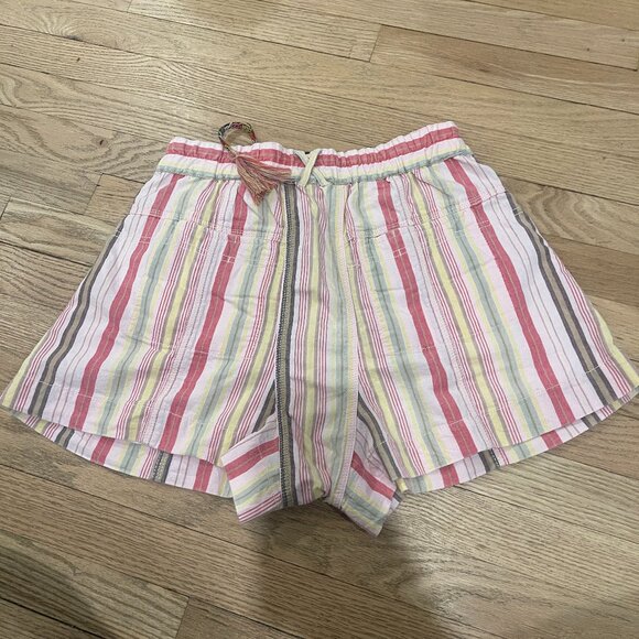 🖤 03 Free People Kahuna Pull On Harem Shorts in Pink Combo NWOT Size XS - Picture 5 of 9